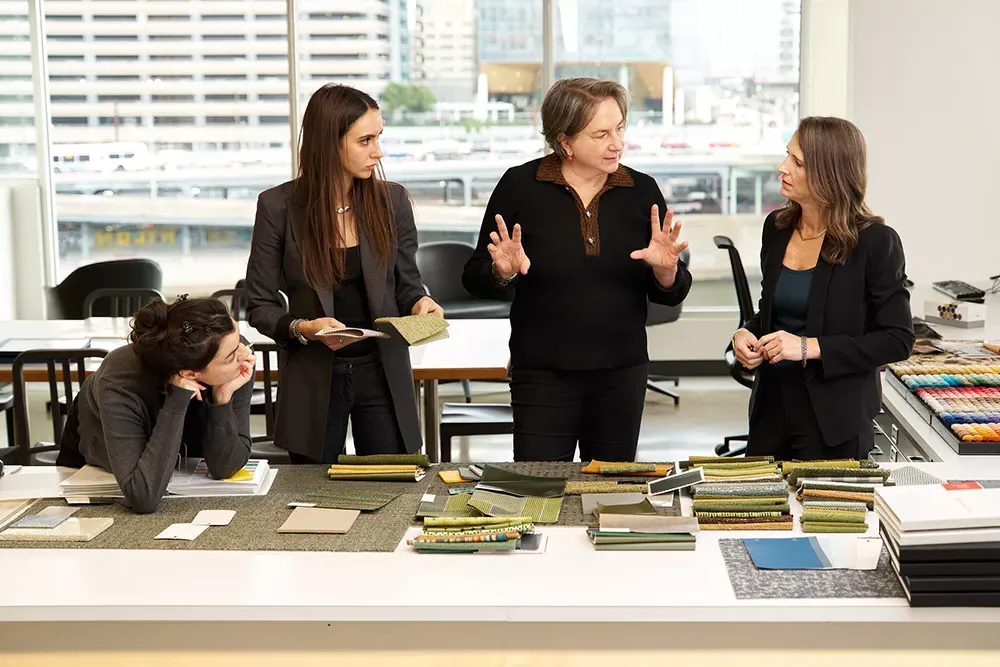 SENNAH LOFTUS, DANIELA HOLT VOITH, NINA VOITH, AND MARIAM MSHVIDOBADZE. PHOTOS BY AUSTEN HART.